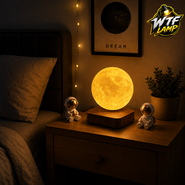 Rotating Levitating Moon Lamp
