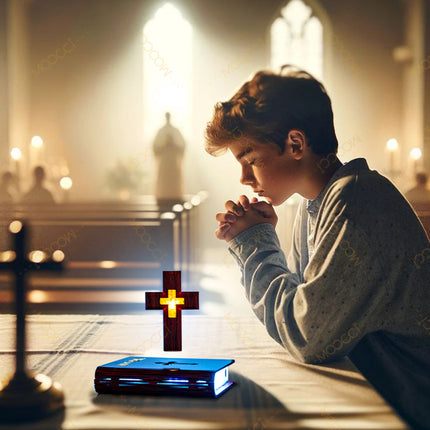 Floating Cross Lamp