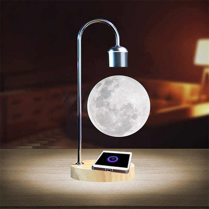 Floating Moon Lamp with Wireless Phone Charging